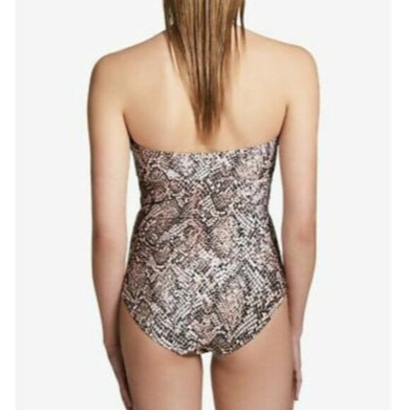 Calvin Klein Women's U Bandeau snakeskin strapless Swimsuit Size "U" Har… - Picture 7 of 13